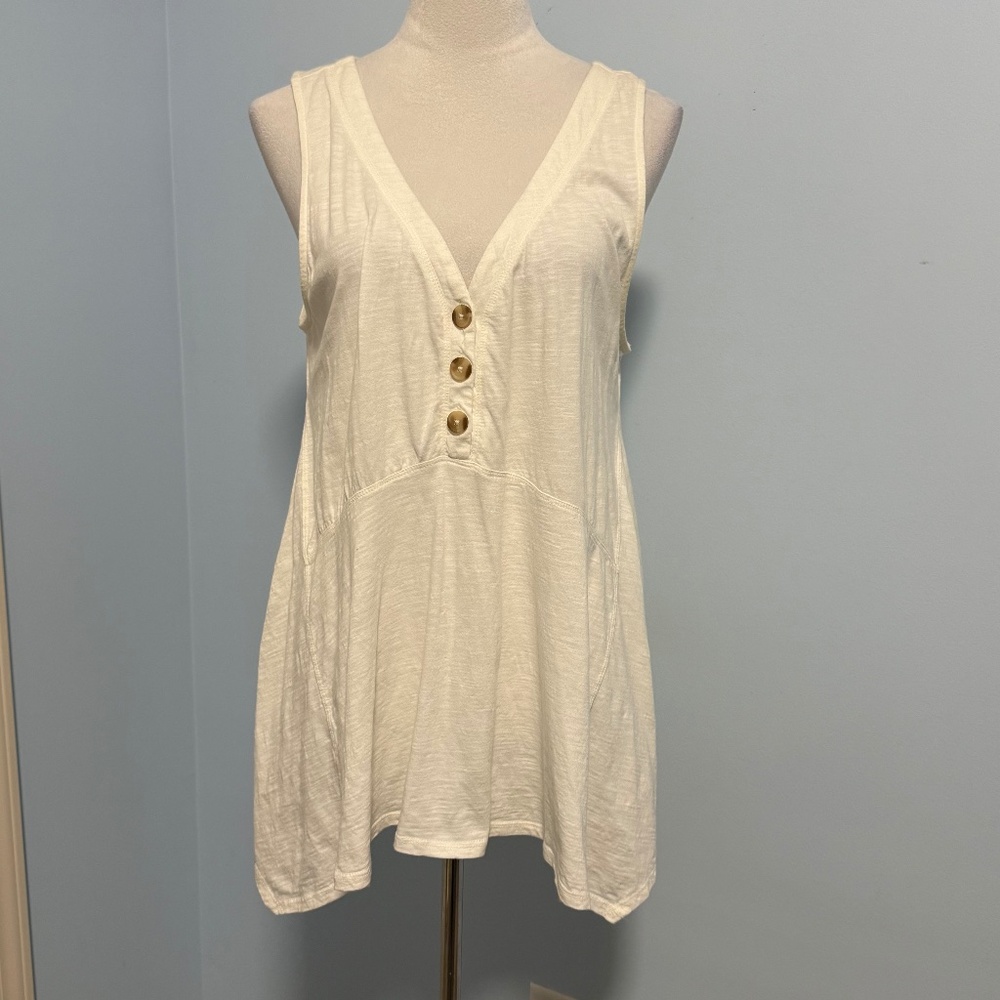 Maeve Anthropologie Sleeveless Hi- Low Top‎ Size M